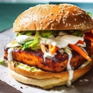 Spicy Paneer Burger